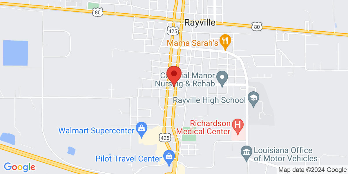 Map of Rayville Branch