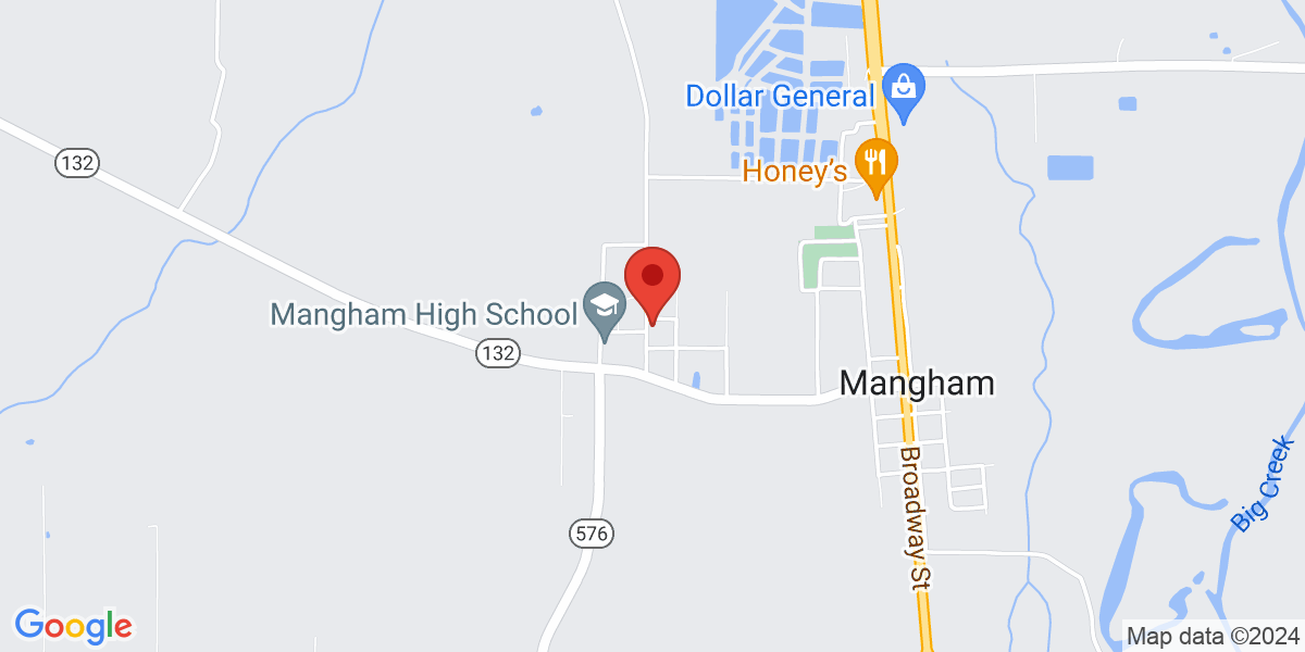 Map of Mangham Branch